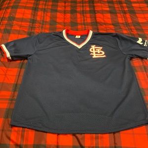 St. Louis cardinals, vintage style, V-neck jersey